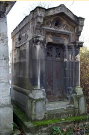 Tombe de Jean Antoine Brutus Menier - de Marie-Edmée Virginie Pichon - d'Honorine Virginie Menier - de Renée Vernet - au Père-Lachaise